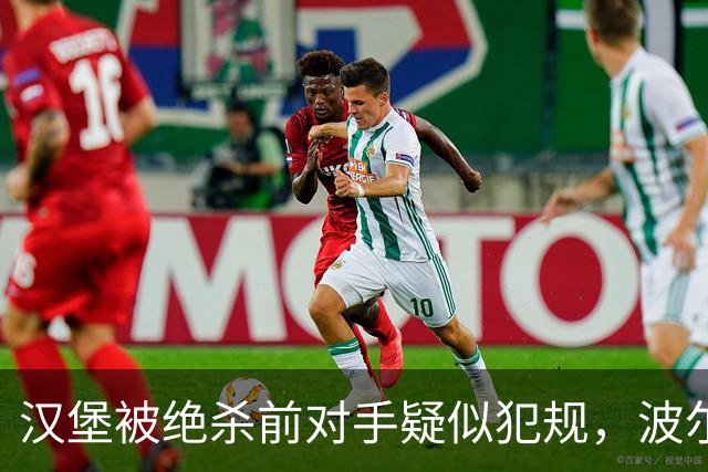 汉堡被绝杀前对手疑似犯规，波尔津质疑裁判尺度